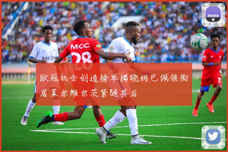 欧冠机会创造榜单揭晓姆巴佩领衔居莱尔维尔茨紧随其后